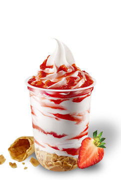 Strawberry-Crispy Sundae